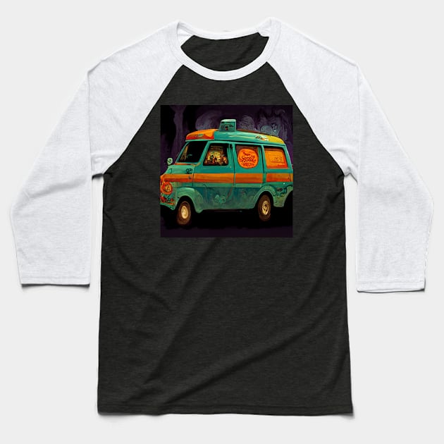 Groovy travel van for solving crimes? Baseball T-Shirt by Liana Campbell